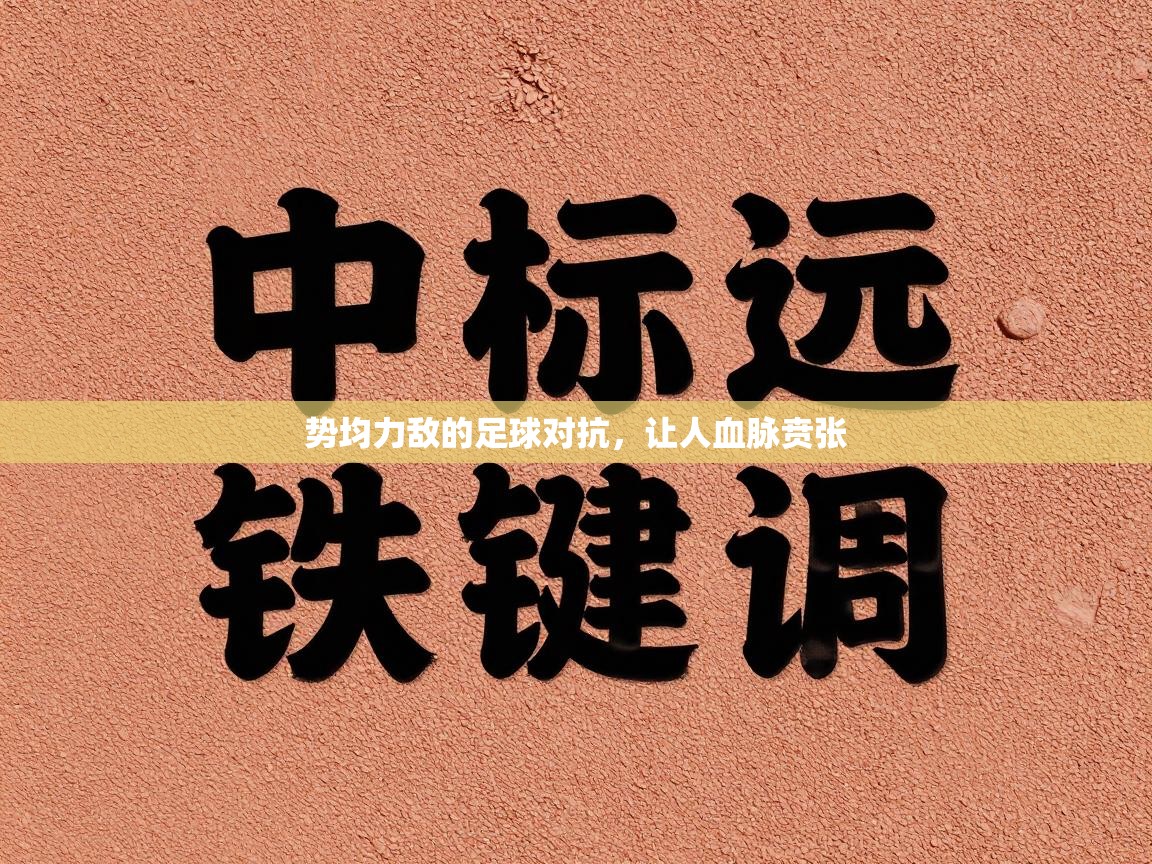 势均力敌的足球对抗，让人血脉贲张  第1张